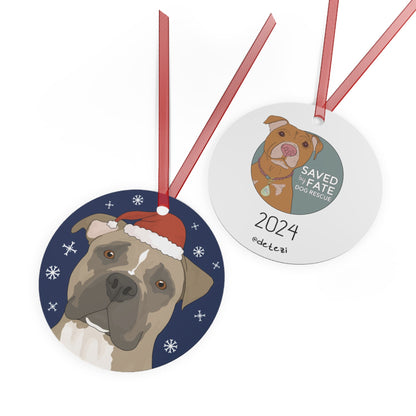 Saved By Fate Dog Rescue | FUNDRAISER | 2024 Holiday Ornament - Detezi Designs - 17126545721697322517