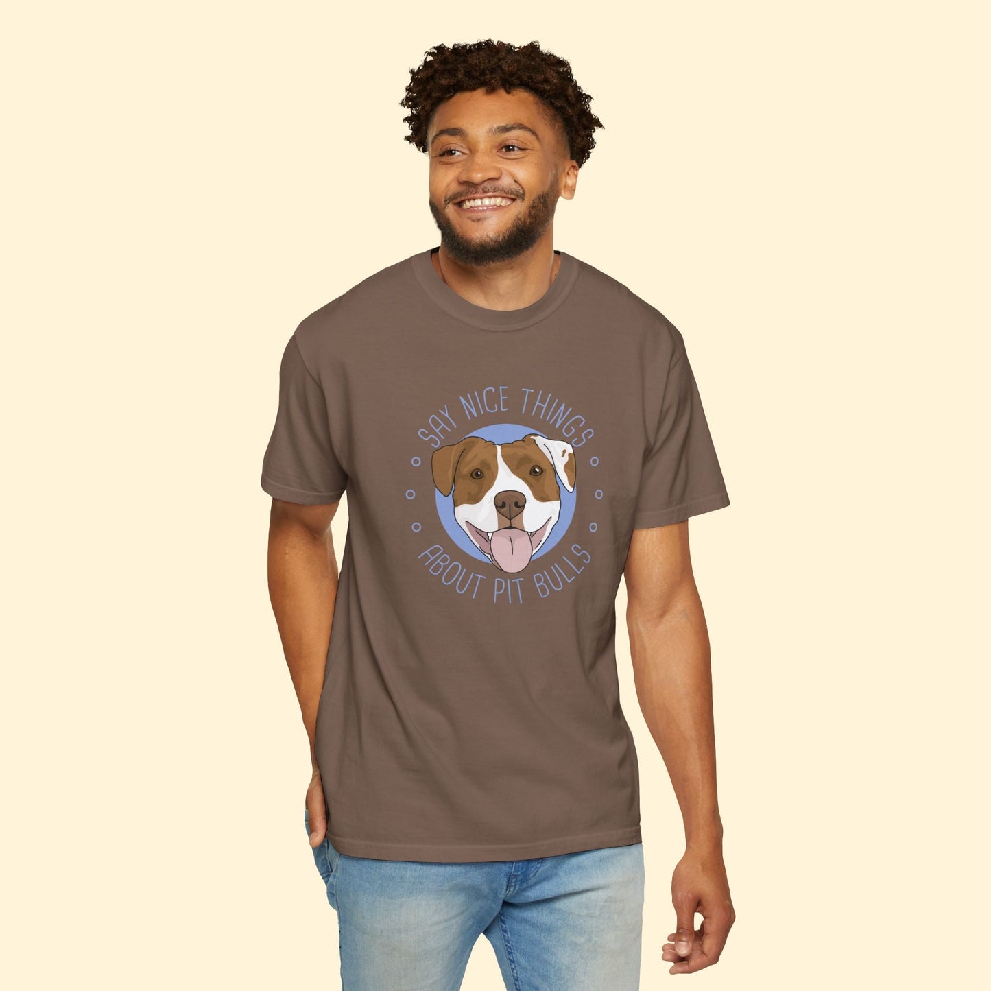 Say Nice Things About Pit Bulls | Comfort Colors Unisex T-shirt - Detezi Designs - 13457830619382644407