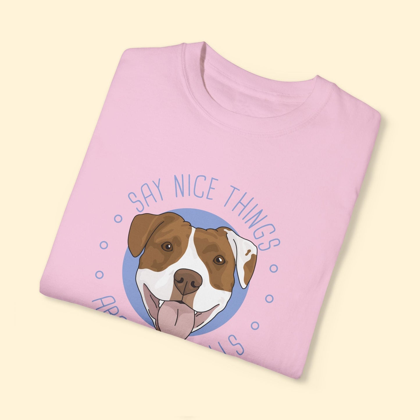 Say Nice Things About Pit Bulls | Comfort Colors Unisex T-shirt - Detezi Designs - 13457830619382644407