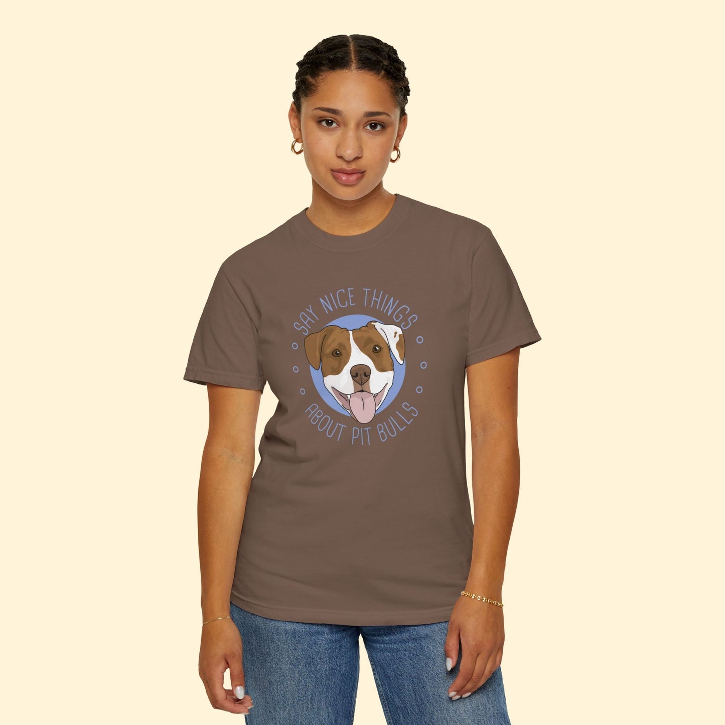 Say Nice Things About Pit Bulls | Comfort Colors Unisex T-shirt - Detezi Designs - 13457830619382644407