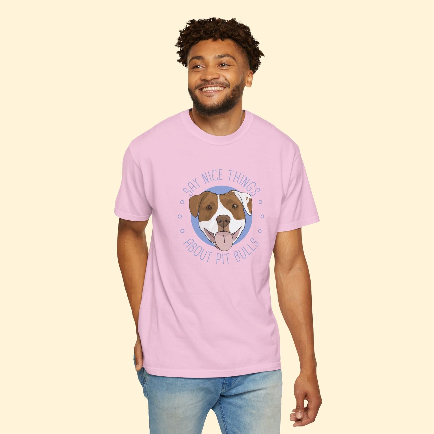 Say Nice Things About Pit Bulls | Comfort Colors Unisex T-shirt - Detezi Designs - 13457830619382644407