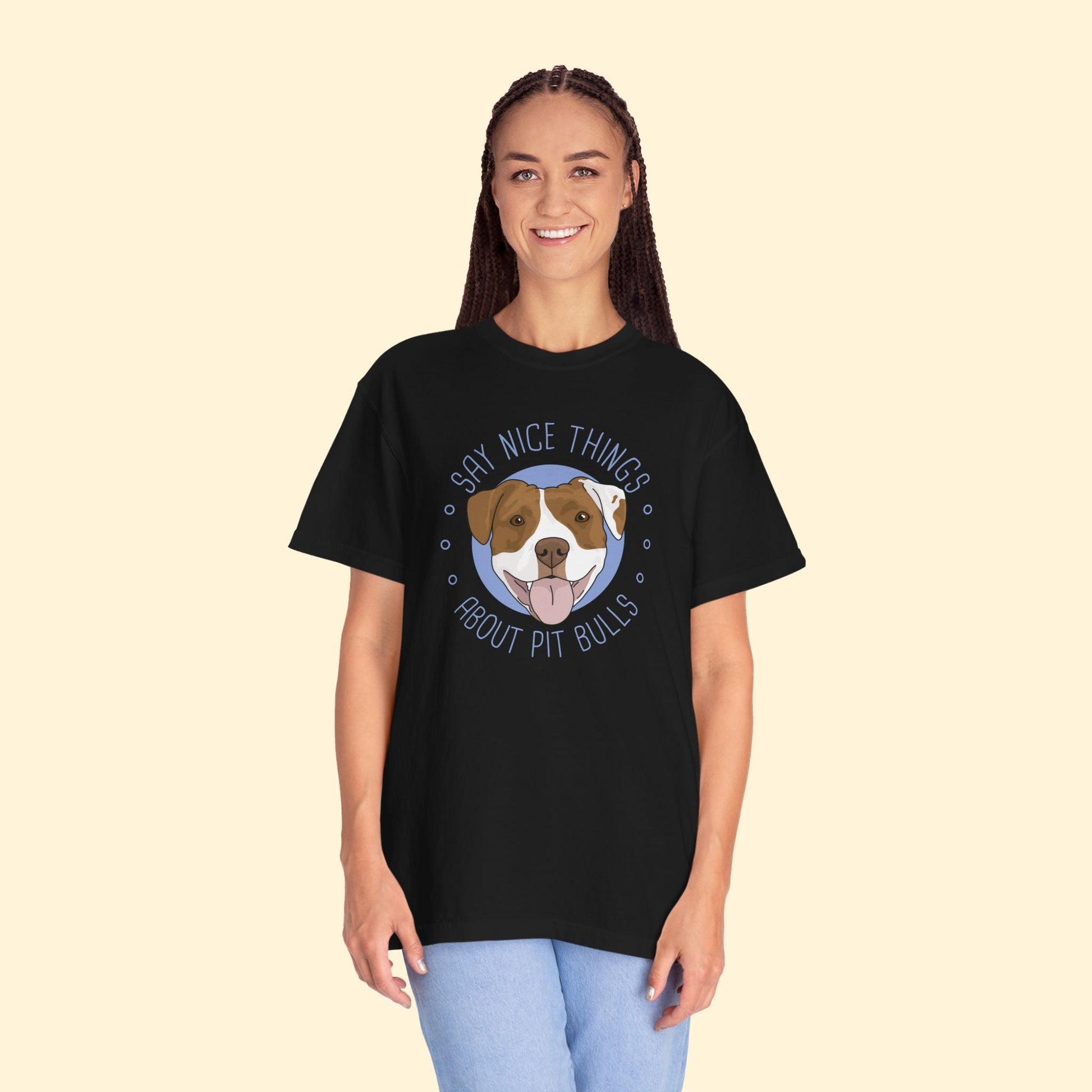 Say Nice Things About Pit Bulls | Comfort Colors Unisex T-shirt - Detezi Designs - 13457830619382644407