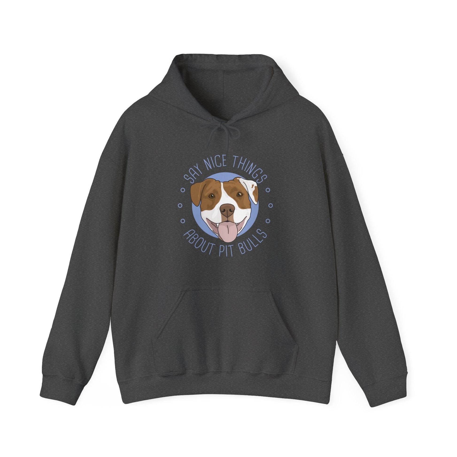 Say Nice Things About Pit Bulls | Hooded Sweatshirt - Detezi Designs-32296220650653440899