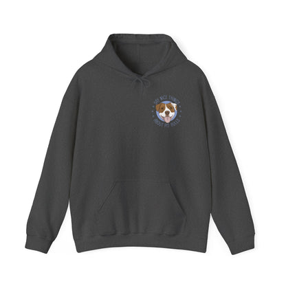 Say Nice Things About Pit Bulls | Pocket Print | Hooded Sweatshirt - Detezi Designs-22209444975179607117