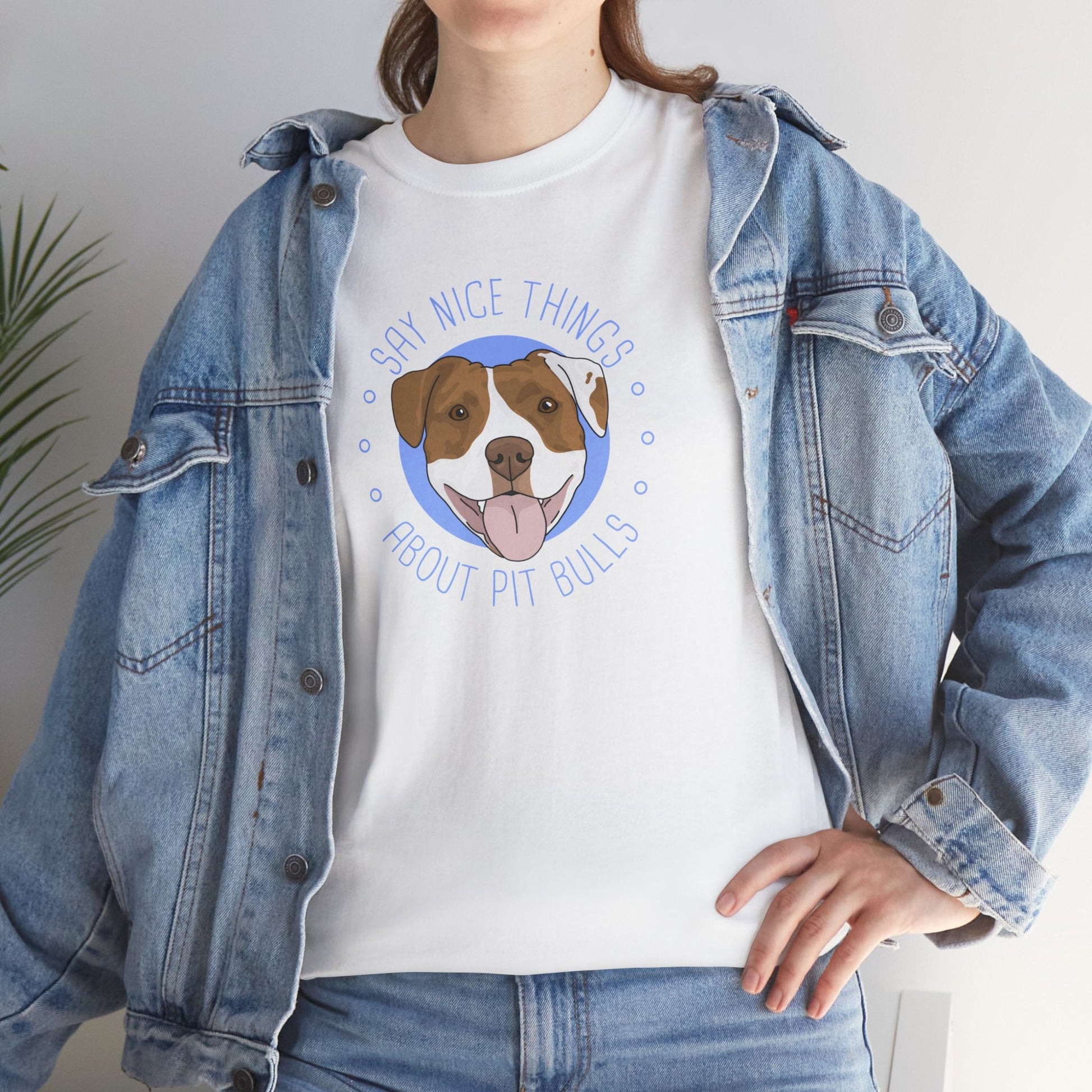 Say Nice Things About Pit Bulls | T-shirt - Detezi Designs-12511347970978686370