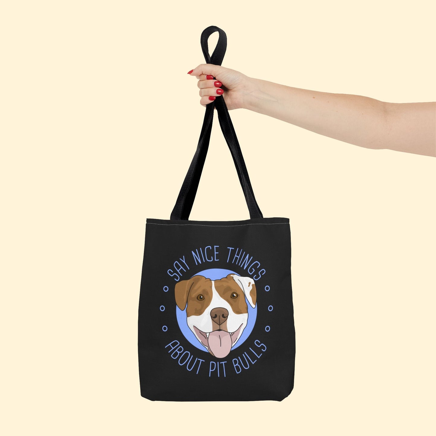 Say Nice Things About Pit Bulls | Tote Bag - Detezi Designs - 15639682507468457730