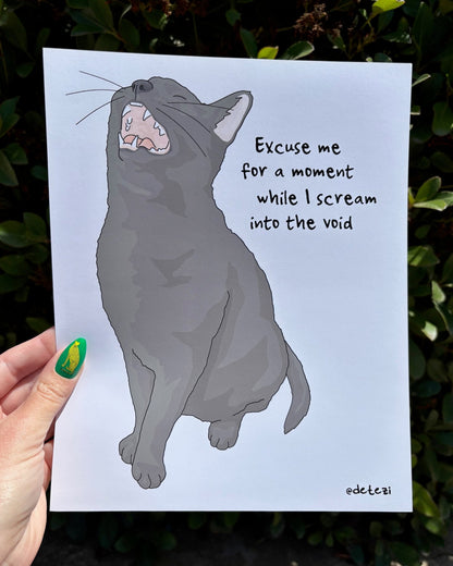 Scream Into The Void | Giclée Fine Art Print - Detezi Designs - 