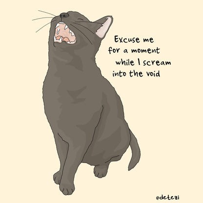 Scream Into the Void | Giclee Fine Art Print - Detezi Designs - 