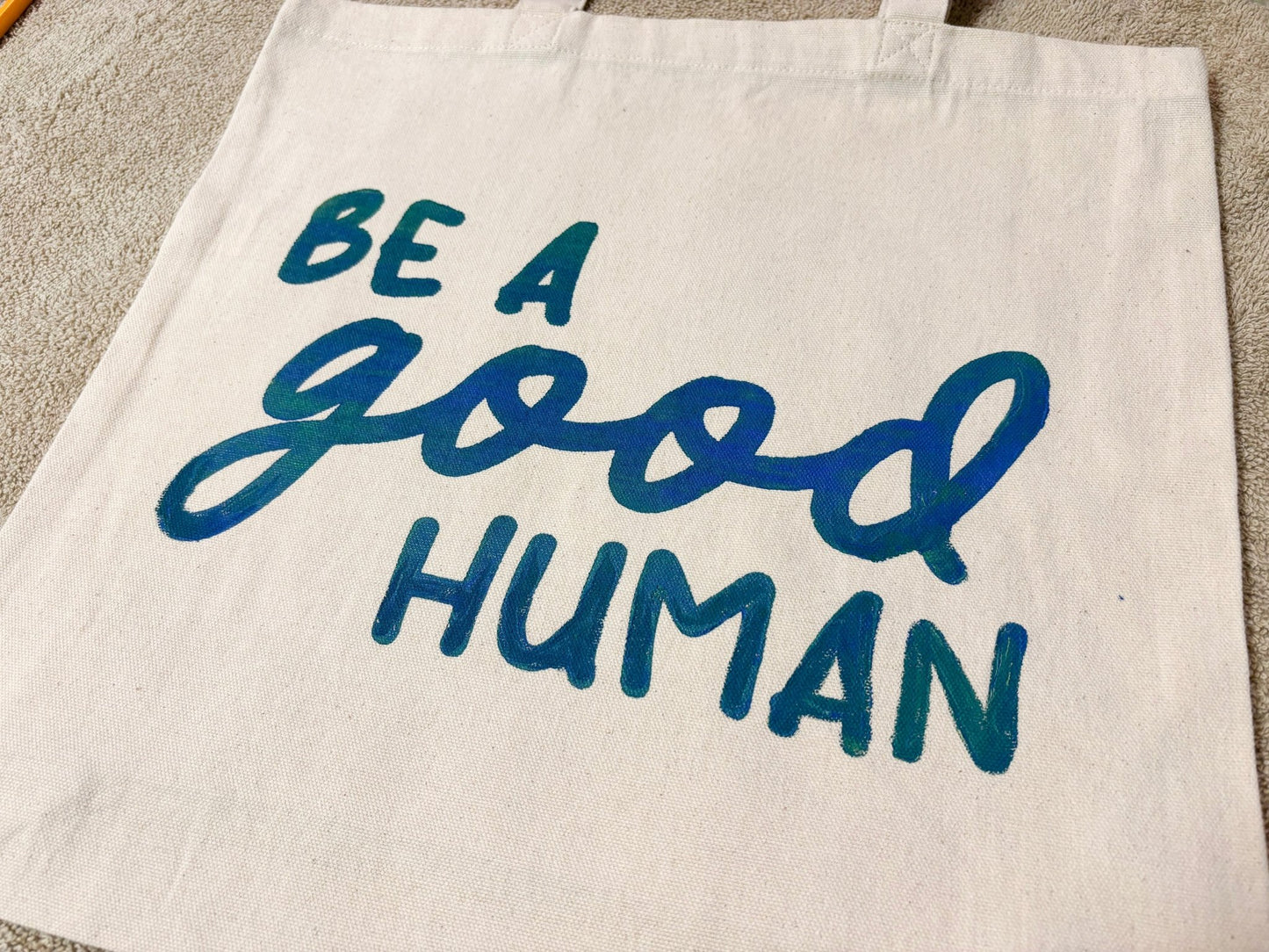 Screen Printed Tote | Be A Good Human - Detezi Designs-