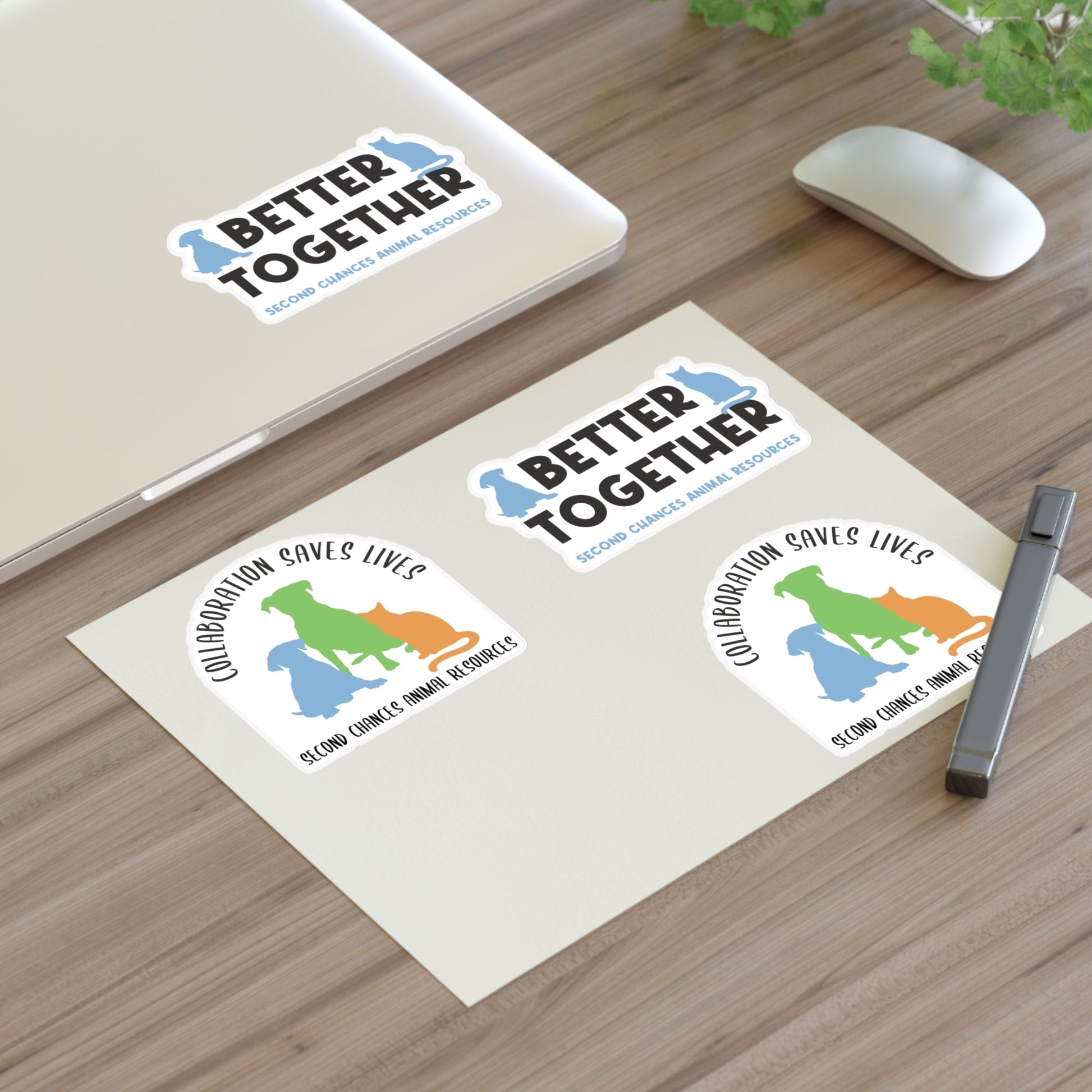 Second Chances Animal Resources | FUNDRAISER | Sticker Sheet - Detezi Designs - 73526828987837700936