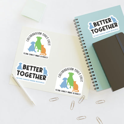 Second Chances Animal Resources | FUNDRAISER | Sticker Sheet - Detezi Designs - 73526828987837700936