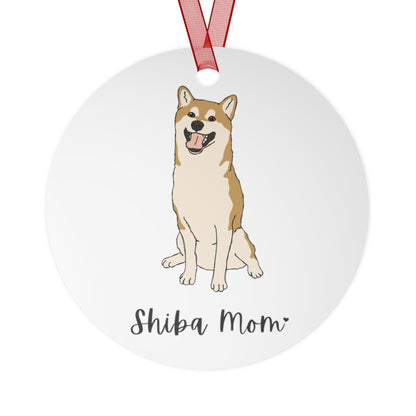 Shiba Mom | Holiday Ornament - Detezi Designs - 33719632104618086833