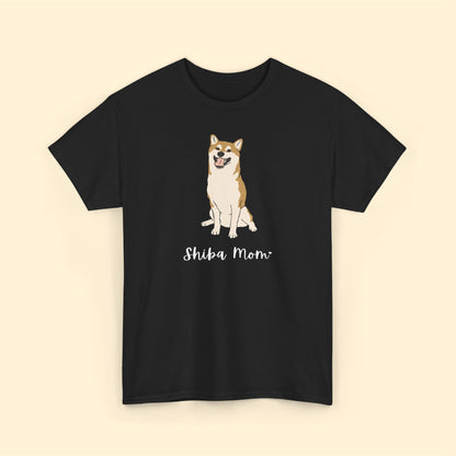 Shiba Mom | Unisex T-shirt - Detezi Designs-18401463290605040148