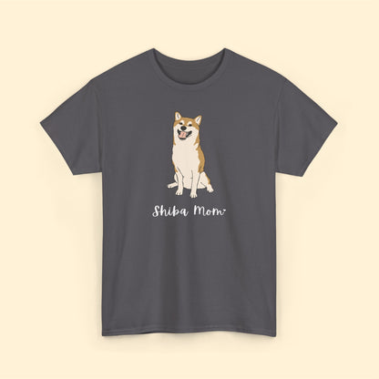 Shiba Mom | Unisex T-shirt - Detezi Designs-81096115844334961900