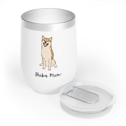 Shiba Mom | Wine Tumbler - Detezi Designs-29498001639969432950