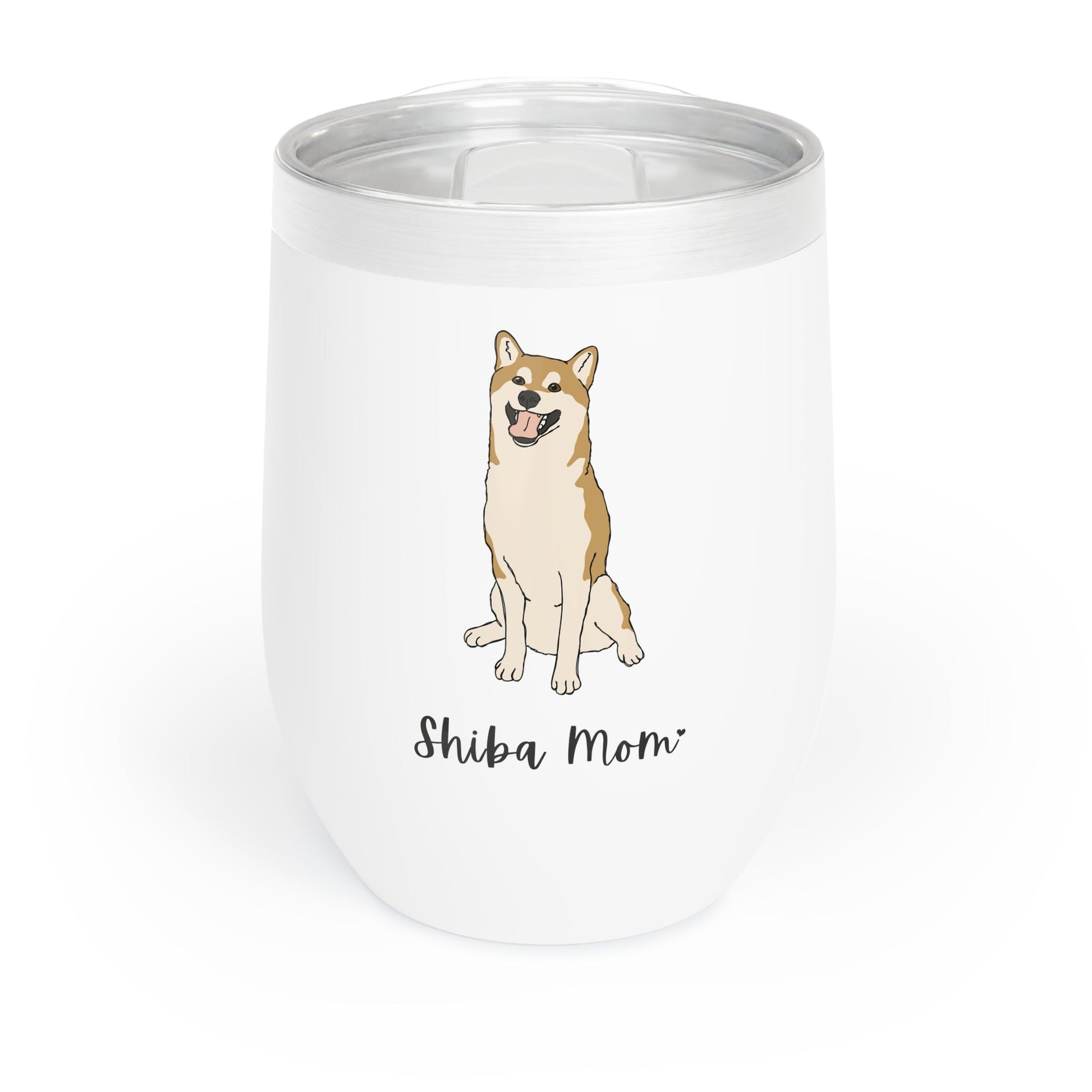 Shiba Mom | Wine Tumbler - Detezi Designs-29498001639969432950