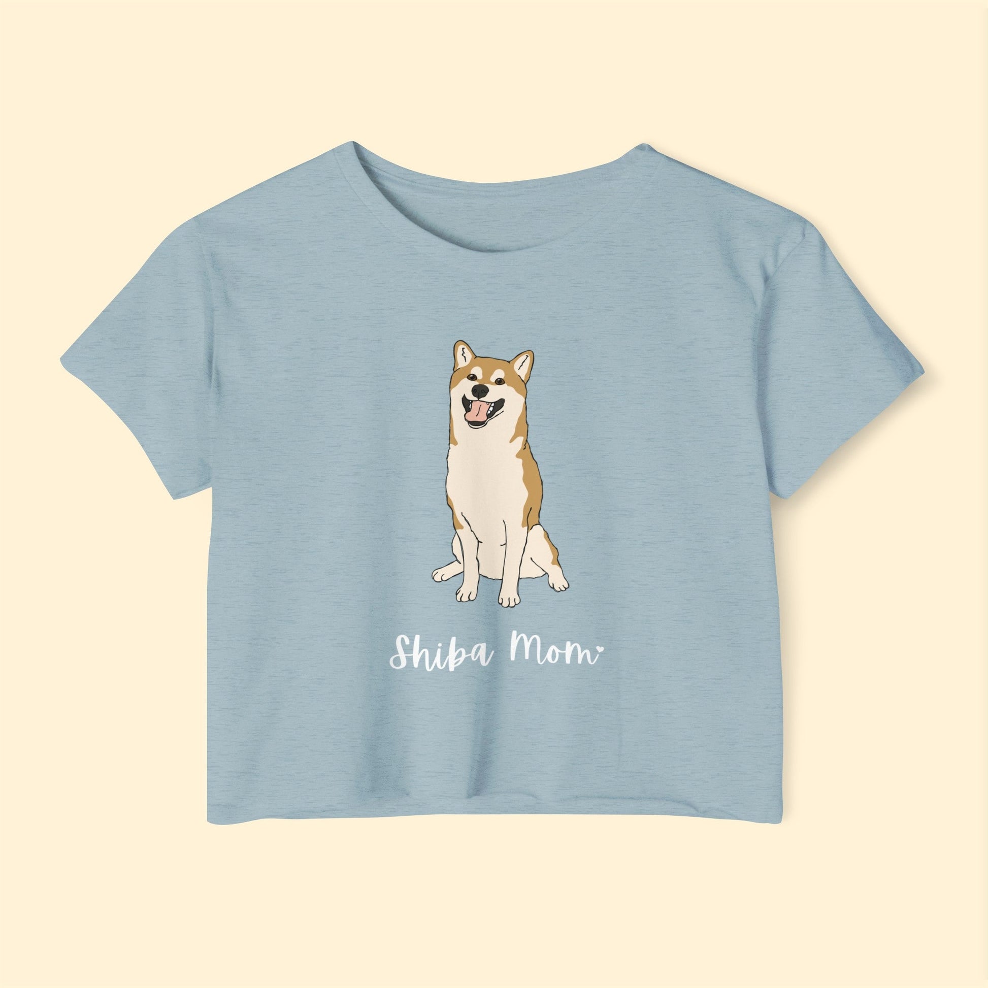 Shiba Mom | Women's Festival Crop Top - Detezi Designs-25945840616143650466