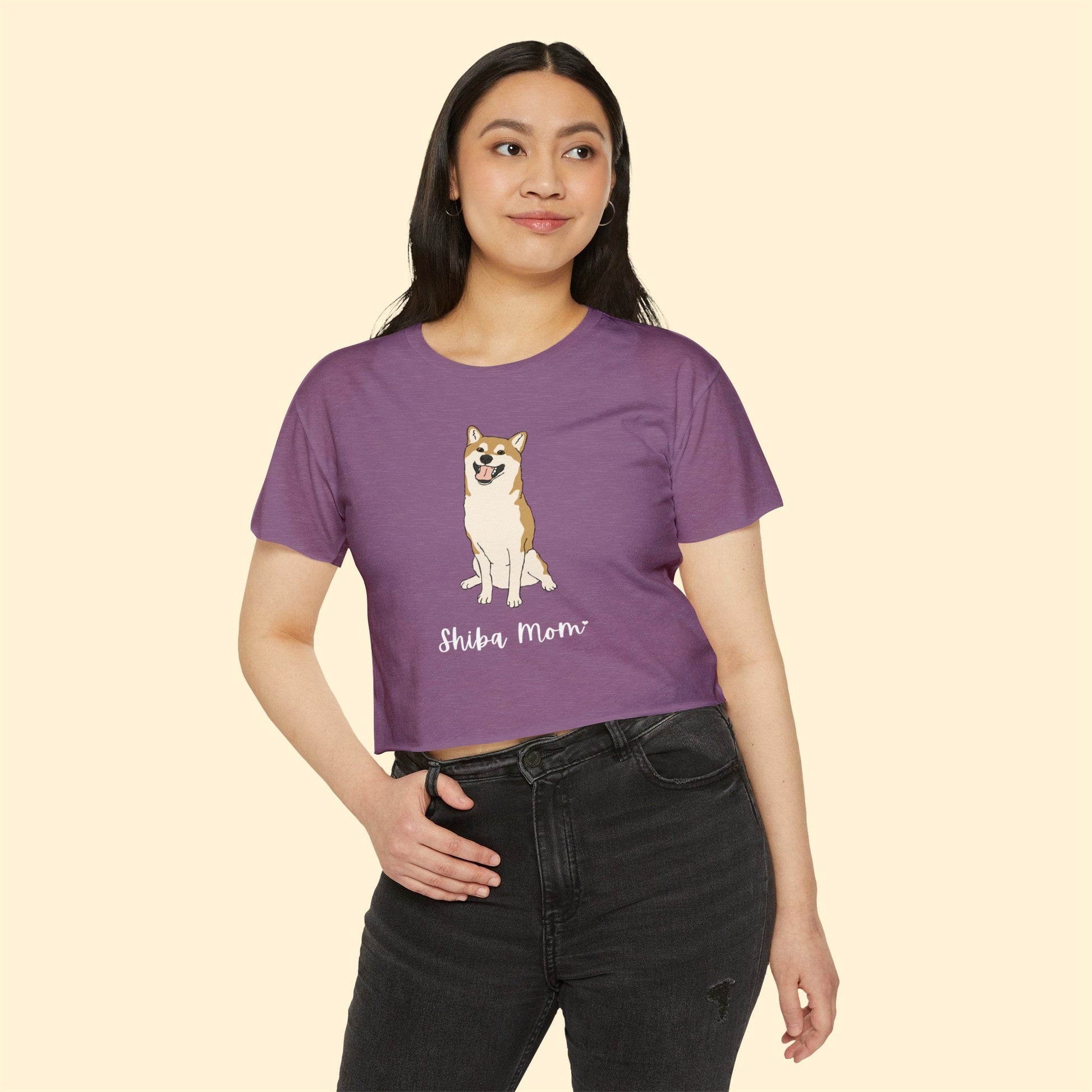 Shiba Mom | Women's Festival Crop Top - Detezi Designs-27928045664860245075