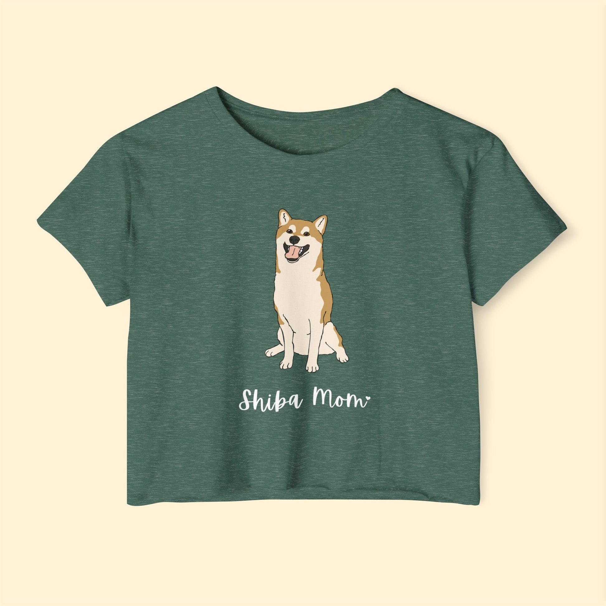 Shiba Mom | Women's Festival Crop Top - Detezi Designs-30772626461487727980