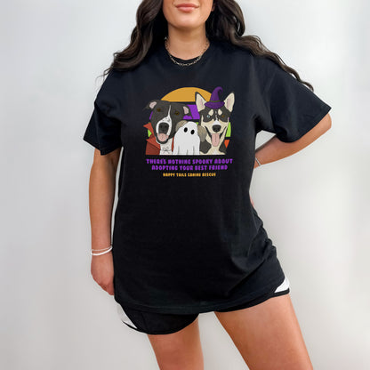 Unisex Crewneck T-shirt | FUNDRAISER | Happy Tails Canine Rescue | Halloween