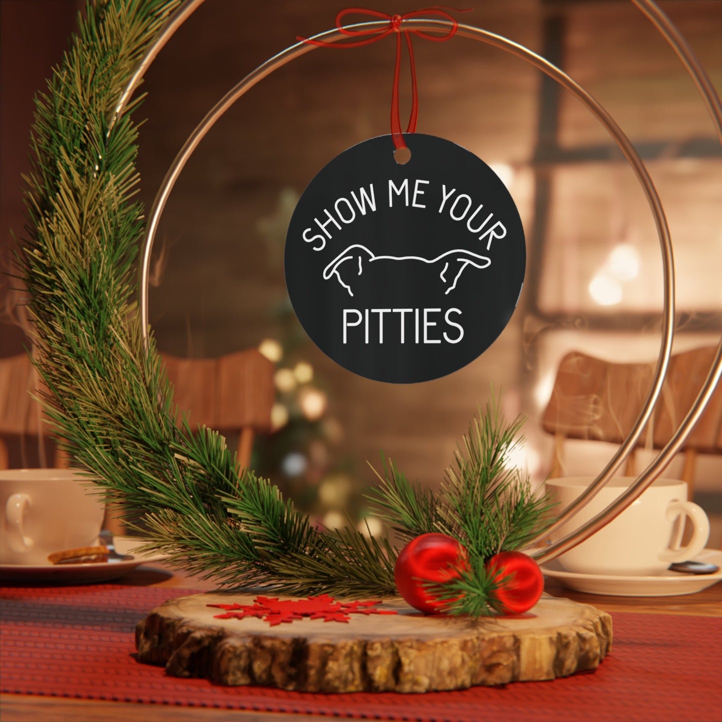 Show Me Your Pitties | FUNDRAISER for ACCT Philly | 2024 Holiday Ornament - Detezi Designs - 59536015909181171448