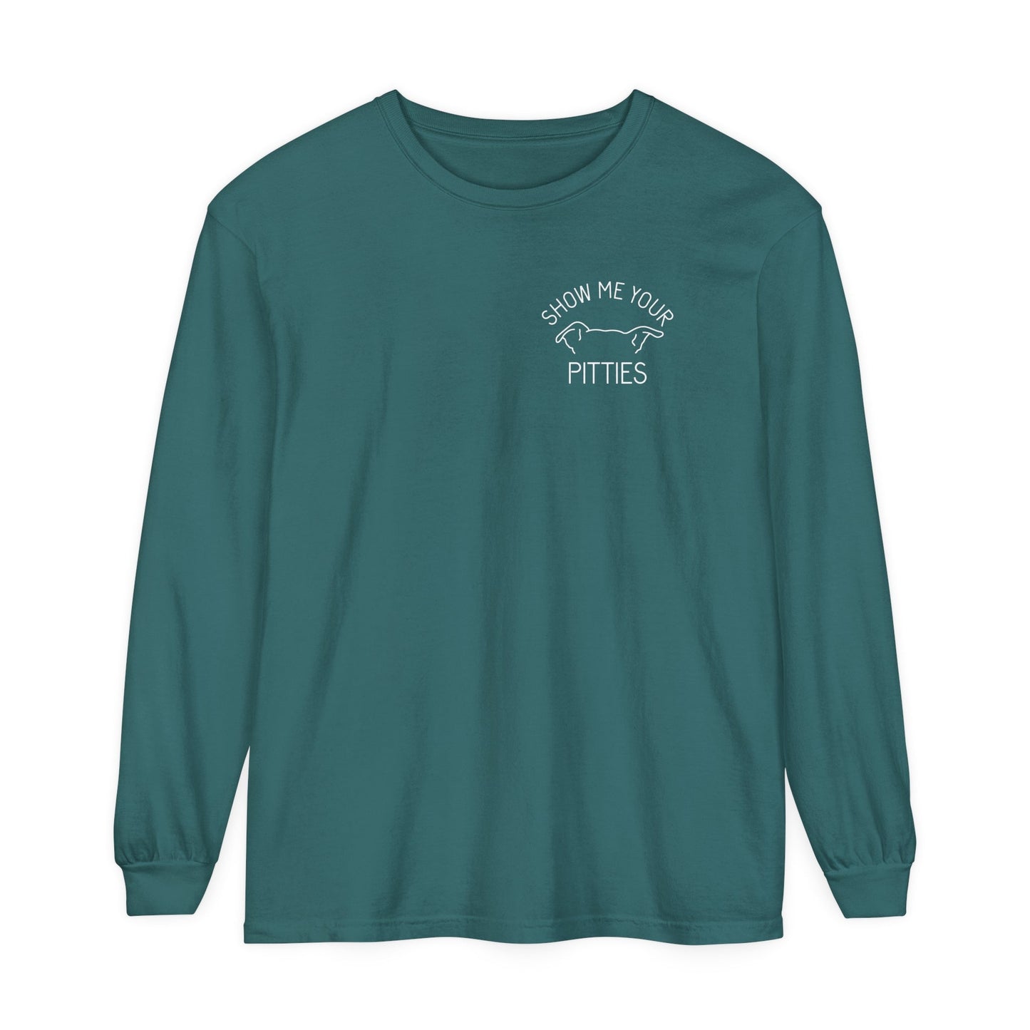 Show Me Your Pitties | FUNDRAISER for ACCT Philly | Comfort Colors Long Sleeve T-Shirt - Detezi Designs - 21976574813158427877