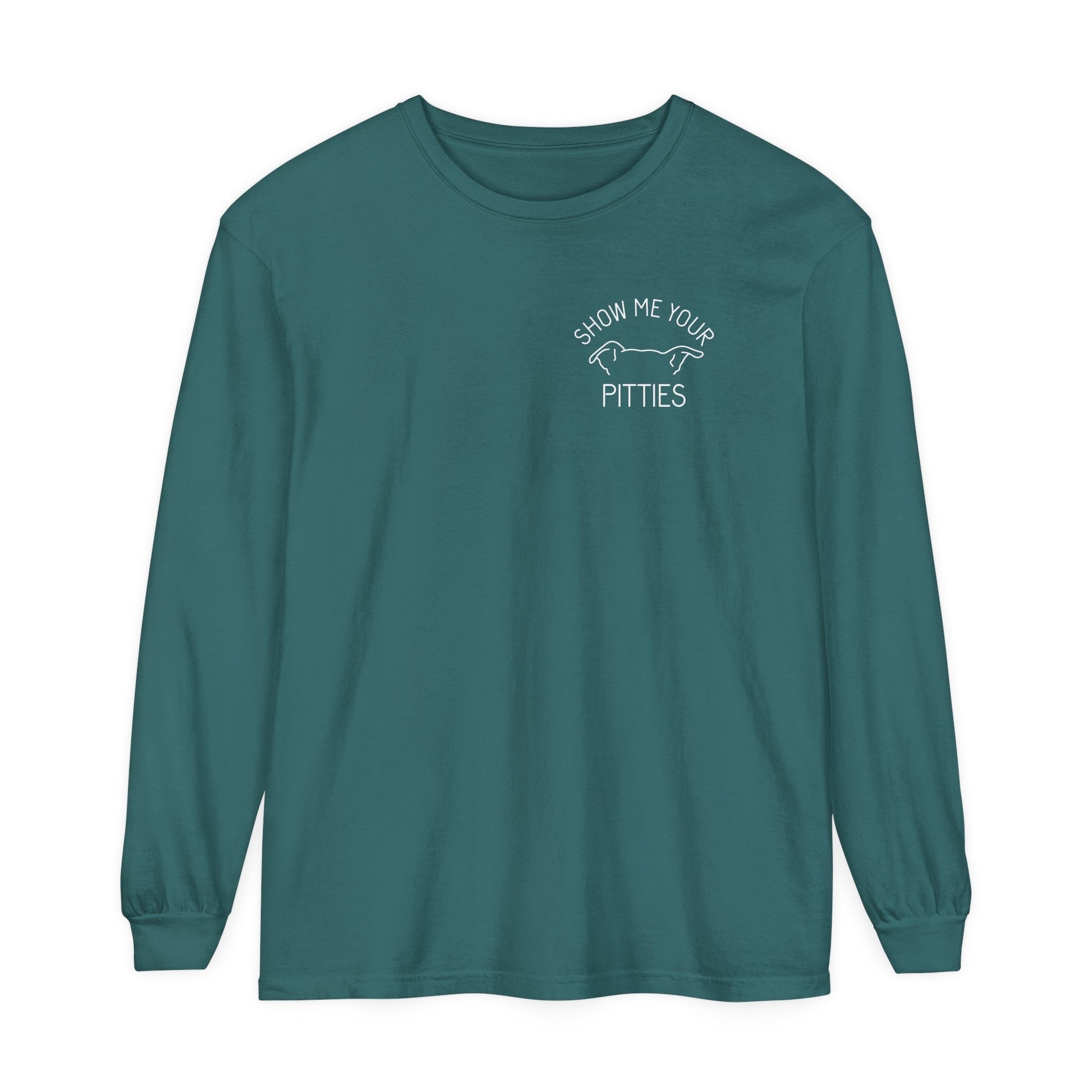 Show Me Your Pitties | FUNDRAISER for ACCT Philly | Comfort Colors Long Sleeve T-Shirt - Detezi Designs - 21976574813158427877
