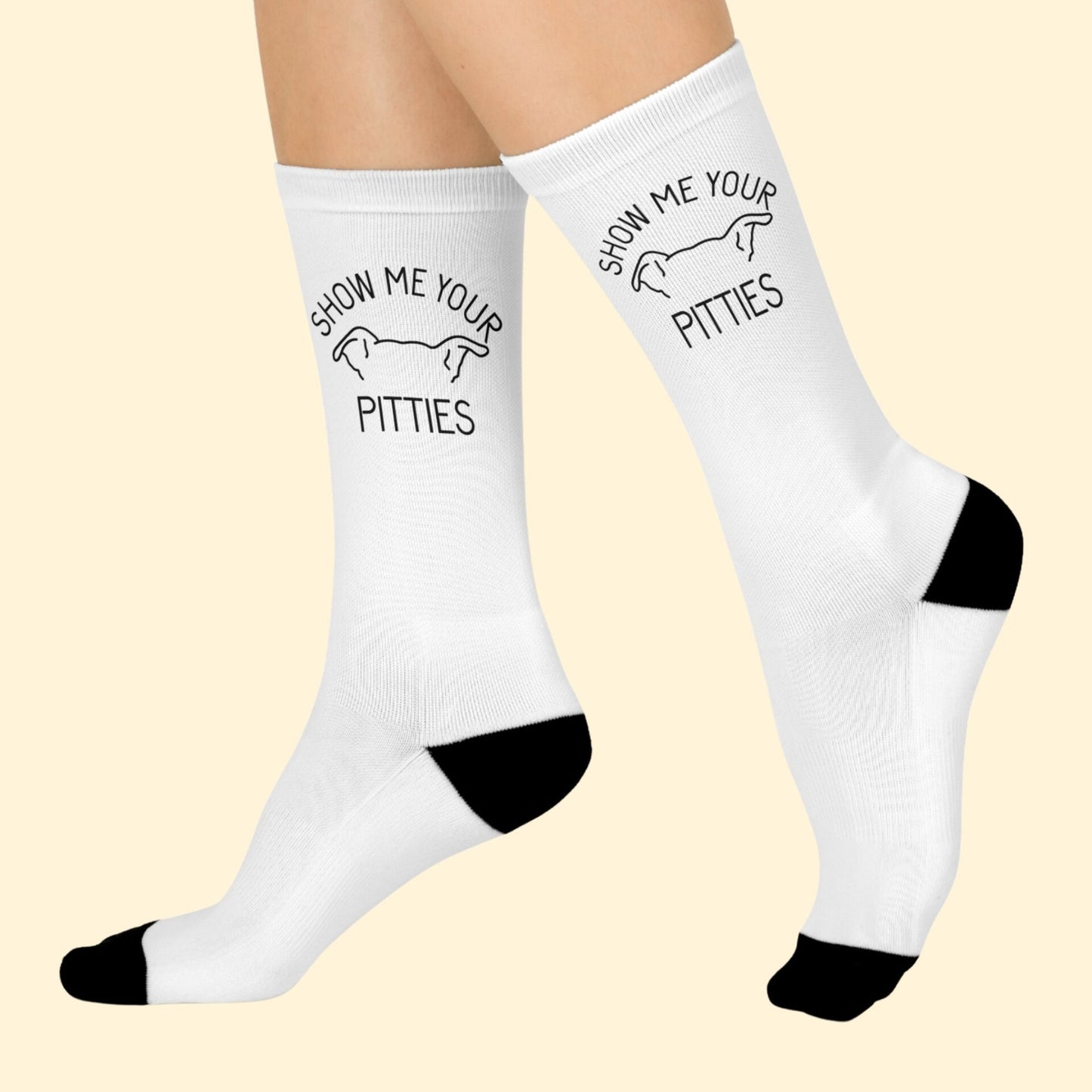 Show Me Your Pitties | FUNDRAISER for ACCT Philly | Cushioned Crew Socks - Detezi Designs - 29356572024044165135