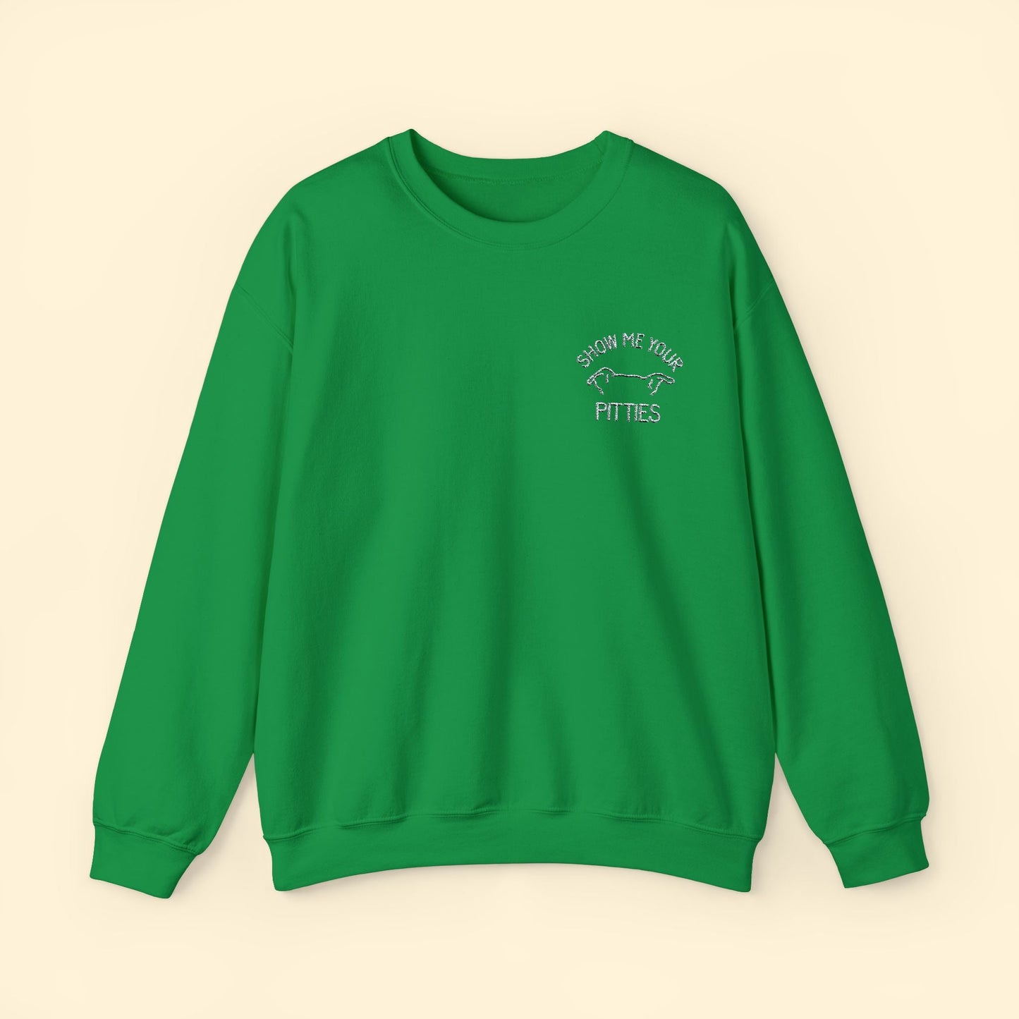 Show Me Your Pitties | FUNDRAISER for ACCT Philly | Embroidered Crewneck Sweatshirt - Detezi Designs - 24648906289091193081