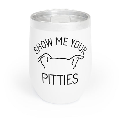 Show Me Your Pitties | FUNDRAISER for ACCT Philly | Wine Tumbler - Detezi Designs - 16249794417561541569