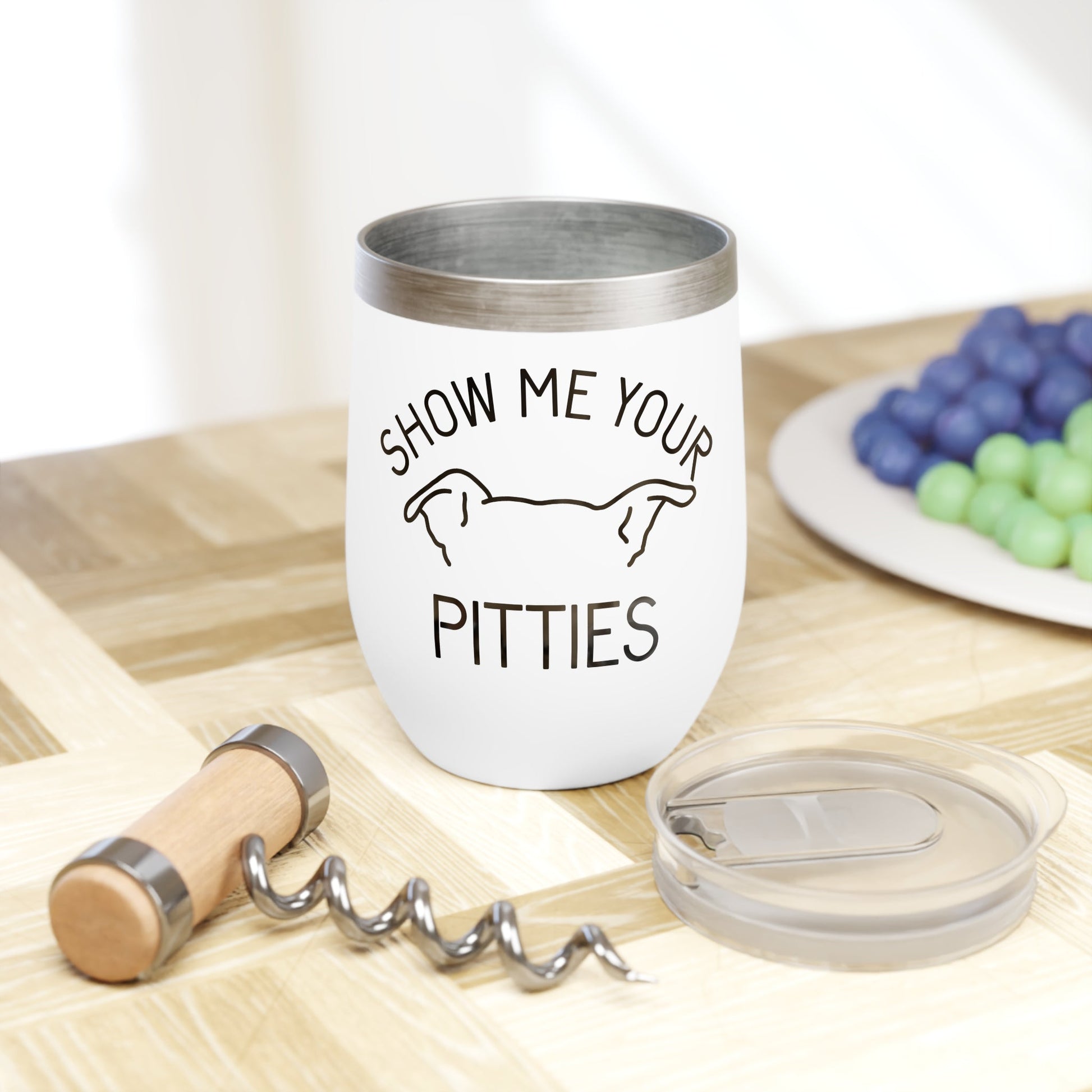 Show Me Your Pitties | FUNDRAISER for ACCT Philly | Wine Tumbler - Detezi Designs - 33558796019884210159