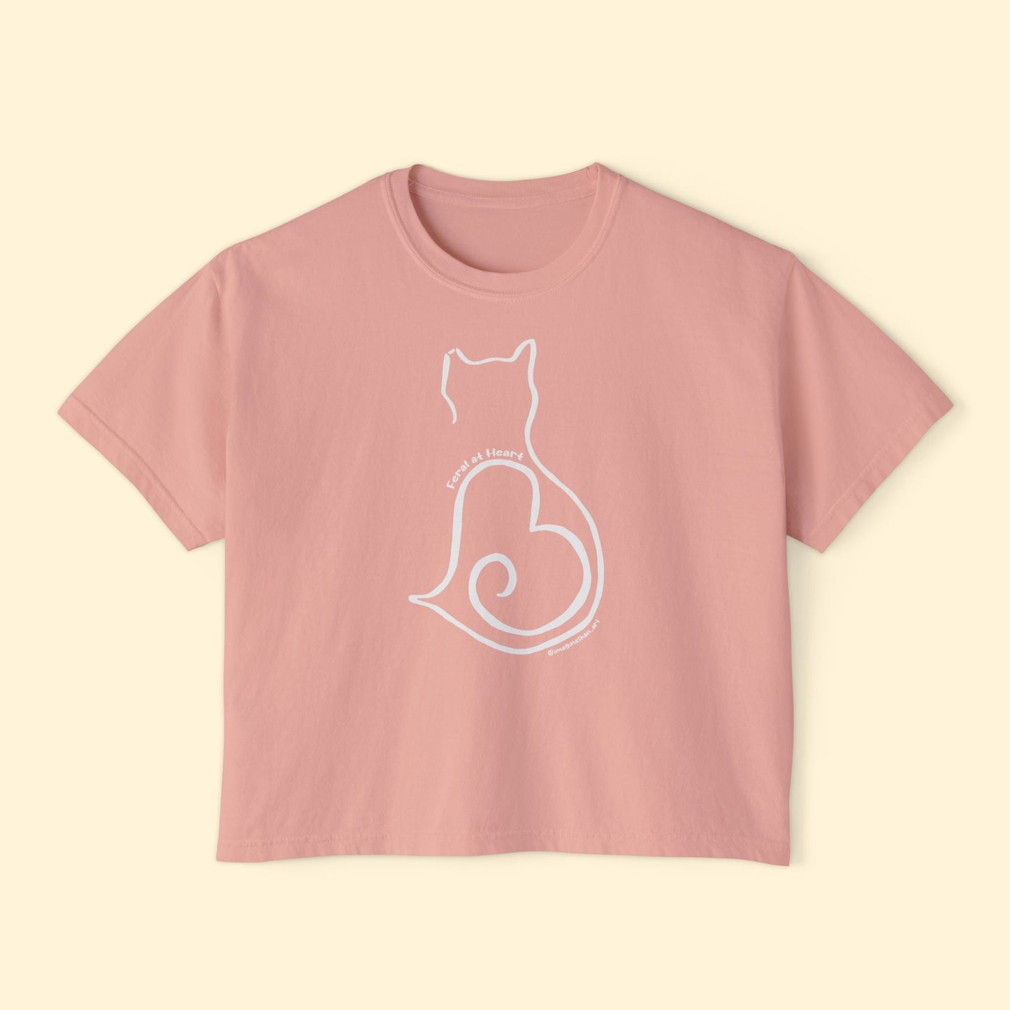 Silhouette | FUNDRAISER for Feral At Heart | Comfort Colors Boxy Tee - Detezi Designs - 16045561177984173976