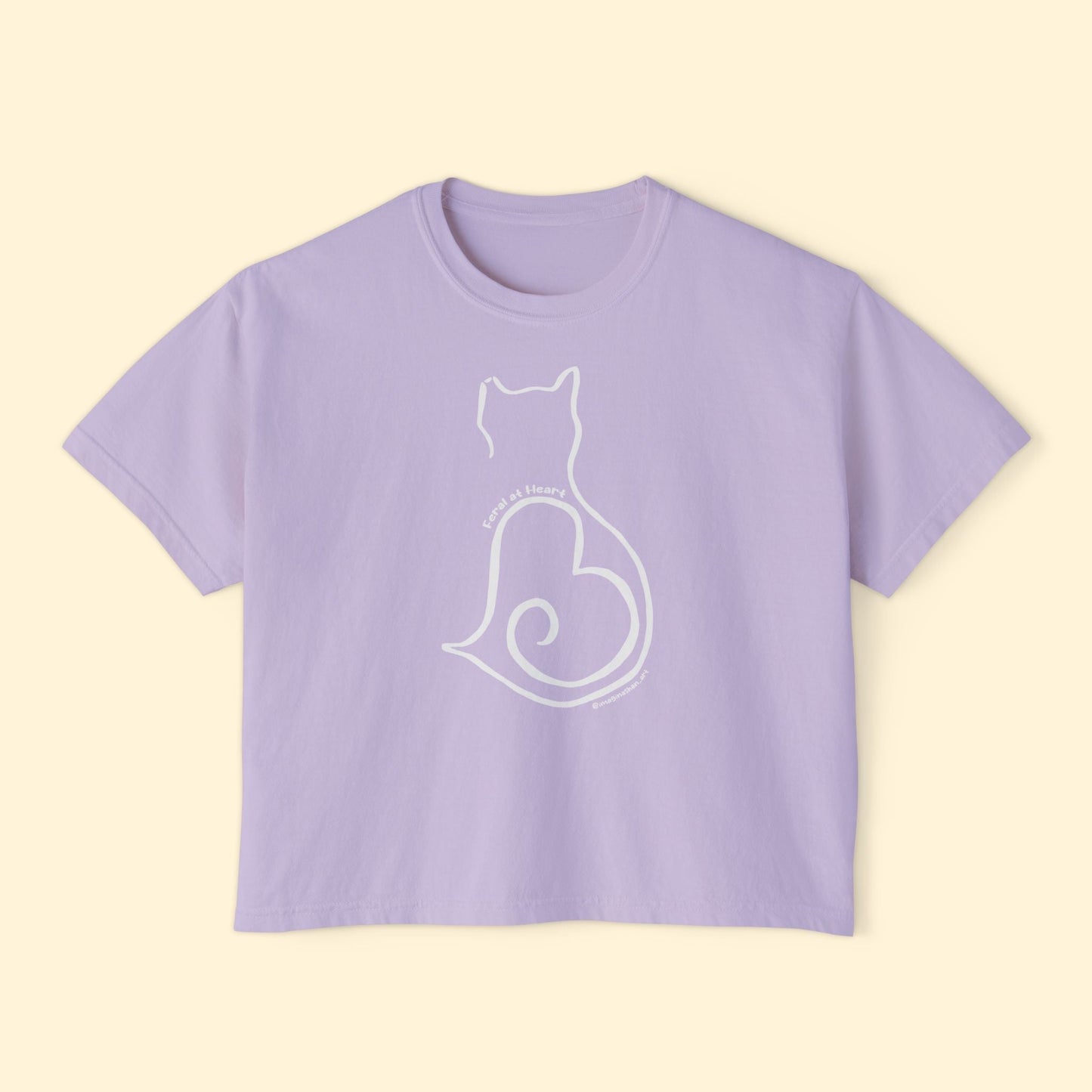 Silhouette | FUNDRAISER for Feral At Heart | Comfort Colors Boxy Tee - Detezi Designs - 18787030695920345410
