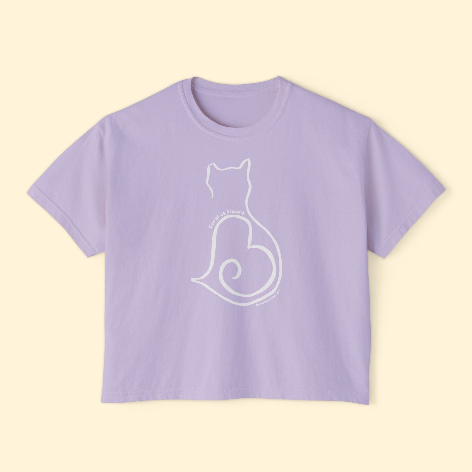Silhouette | FUNDRAISER for Feral At Heart | Comfort Colors Boxy Tee - Detezi Designs - 18787030695920345410