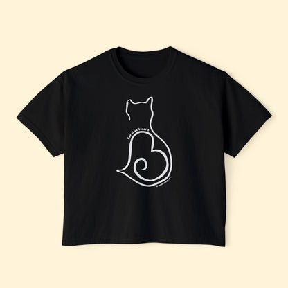 Silhouette | FUNDRAISER for Feral At Heart | Comfort Colors Boxy Tee - Detezi Designs - 23291671984531823687
