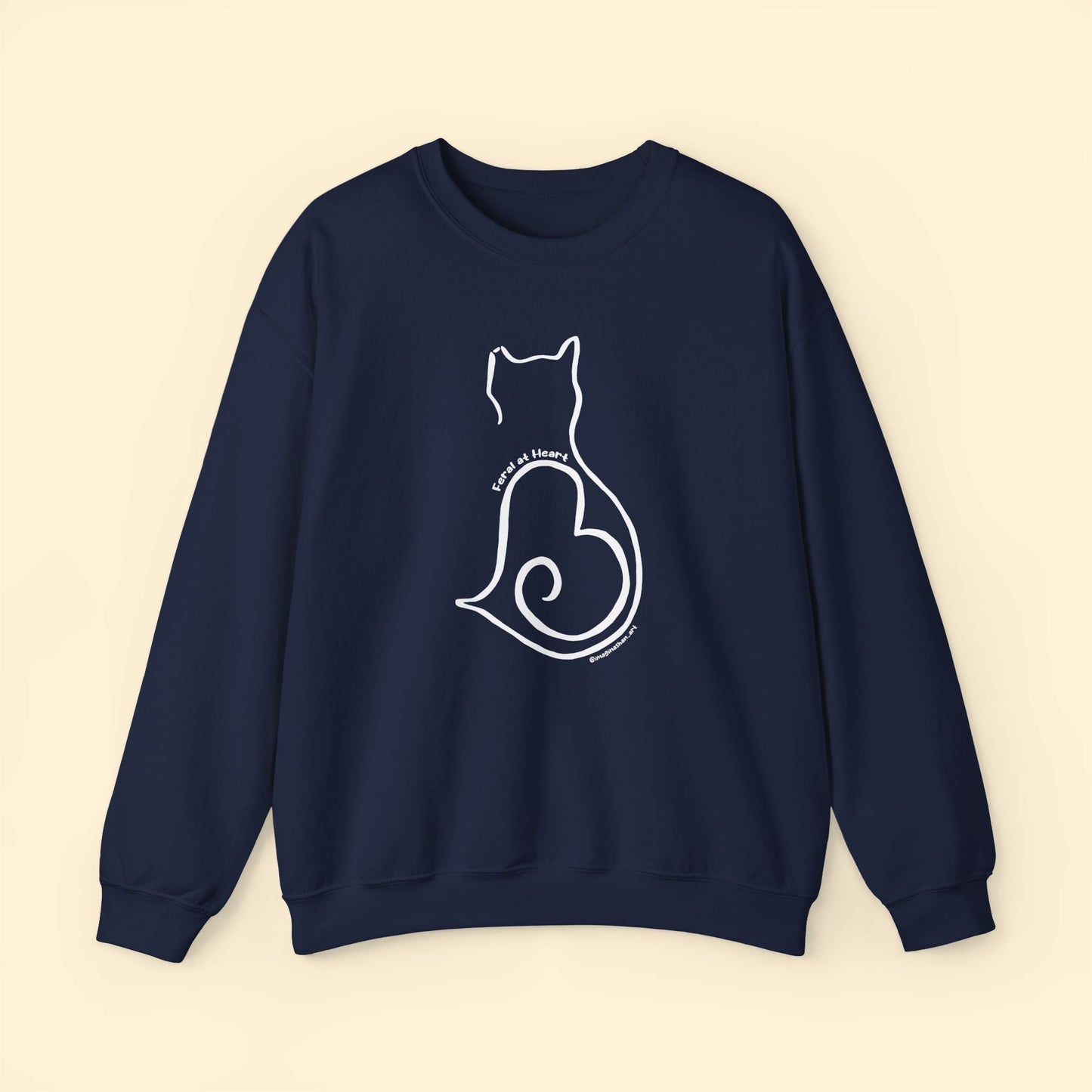 Silhouette | FUNDRAISER for Feral At Heart | Crewneck Sweatshirt - Detezi Designs - 25787707441134286699