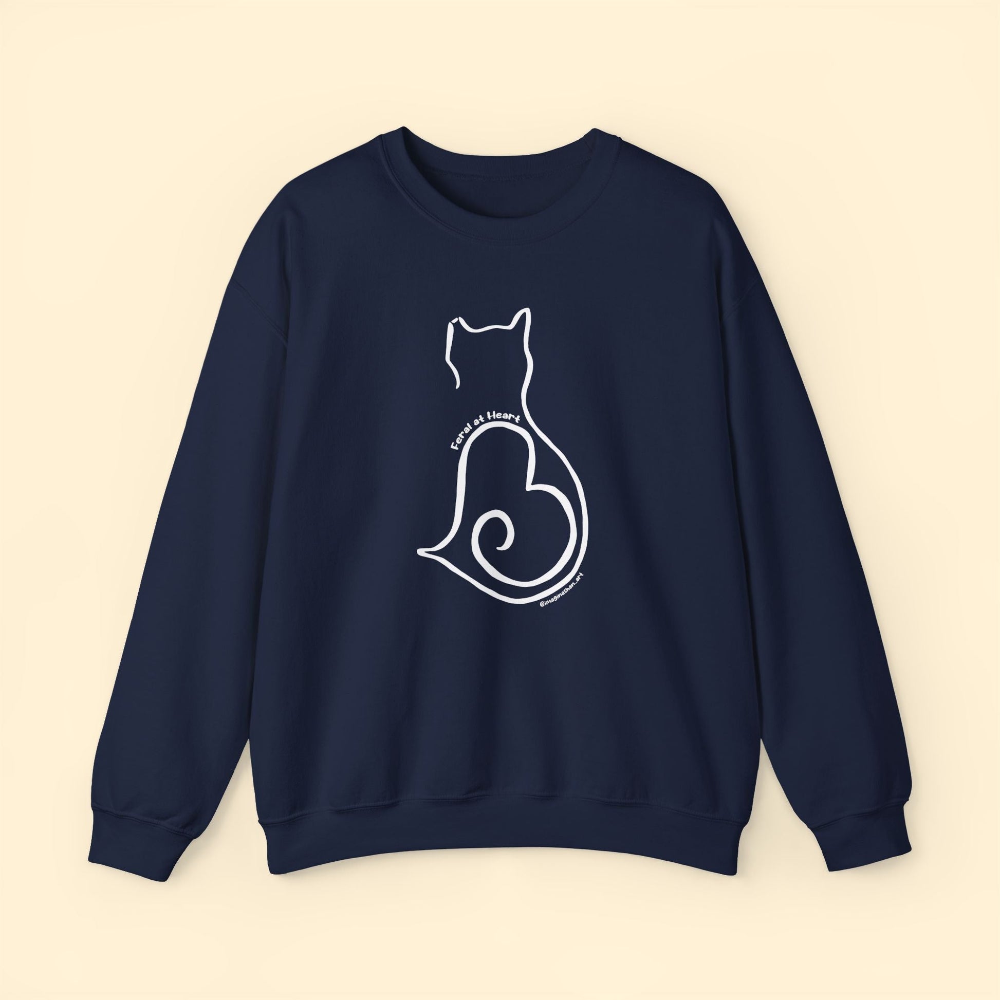 Silhouette | FUNDRAISER for Feral At Heart | Crewneck Sweatshirt - Detezi Designs - 25787707441134286699