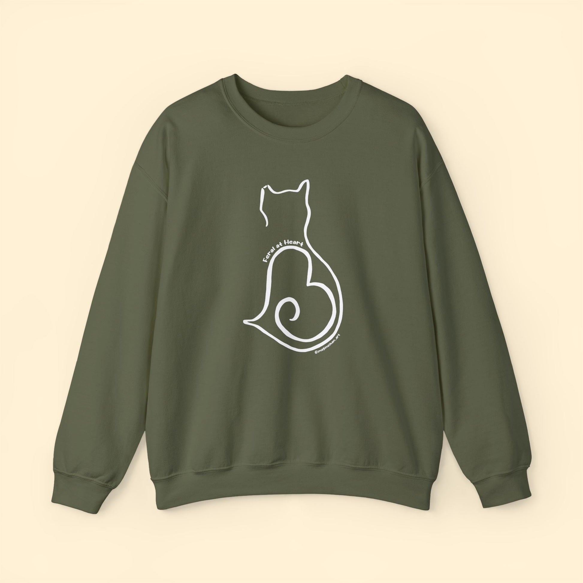 Silhouette | FUNDRAISER for Feral At Heart | Crewneck Sweatshirt - Detezi Designs - 25914830029430272153