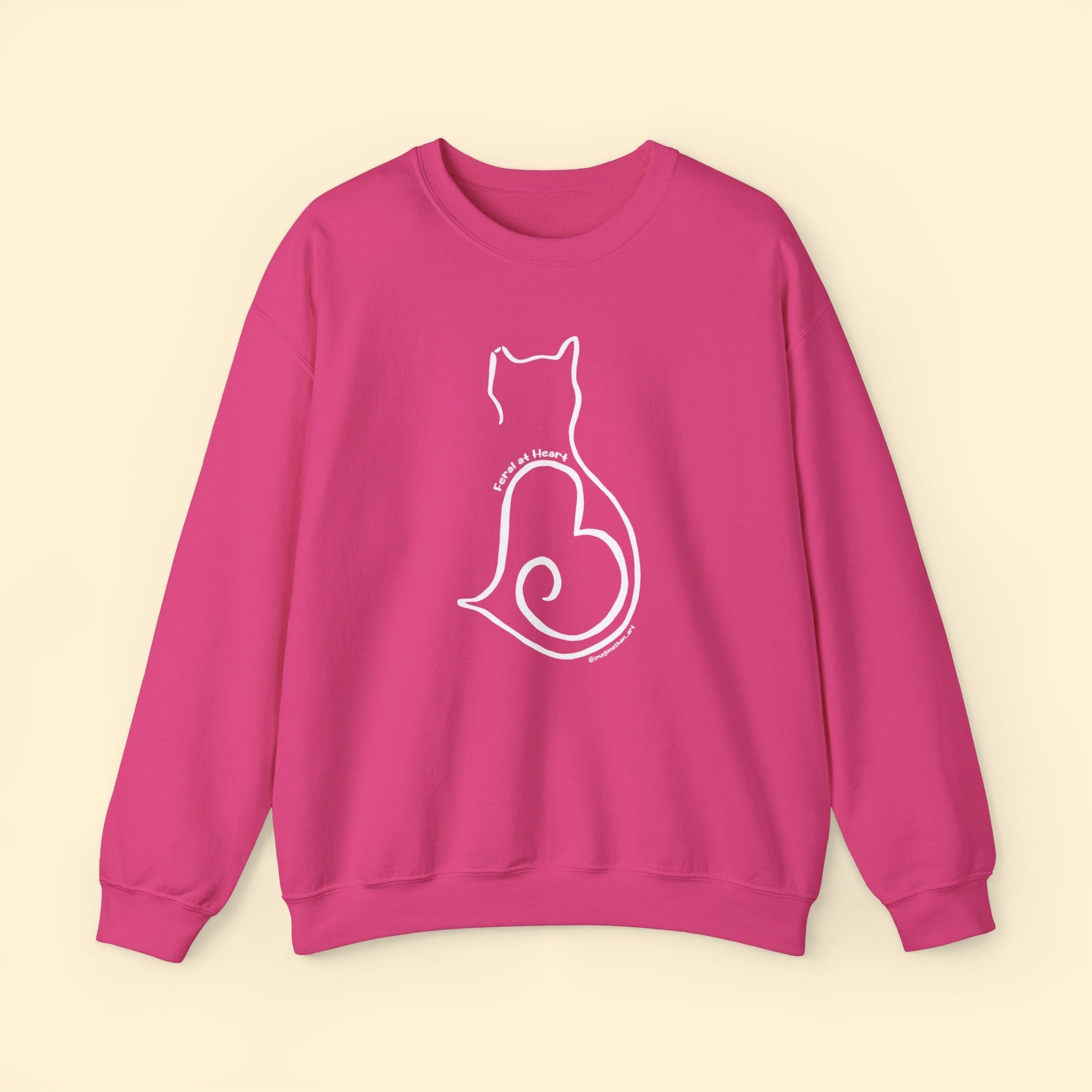 Silhouette | FUNDRAISER for Feral At Heart | Crewneck Sweatshirt - Detezi Designs-52070324195098494302