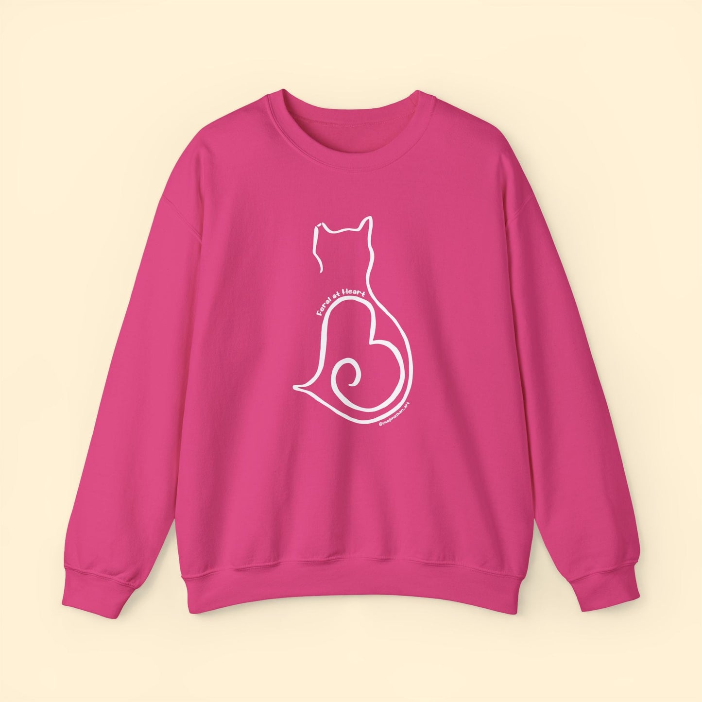 Silhouette | FUNDRAISER for Feral At Heart | Crewneck Sweatshirt - Detezi Designs - 52070324195098494302