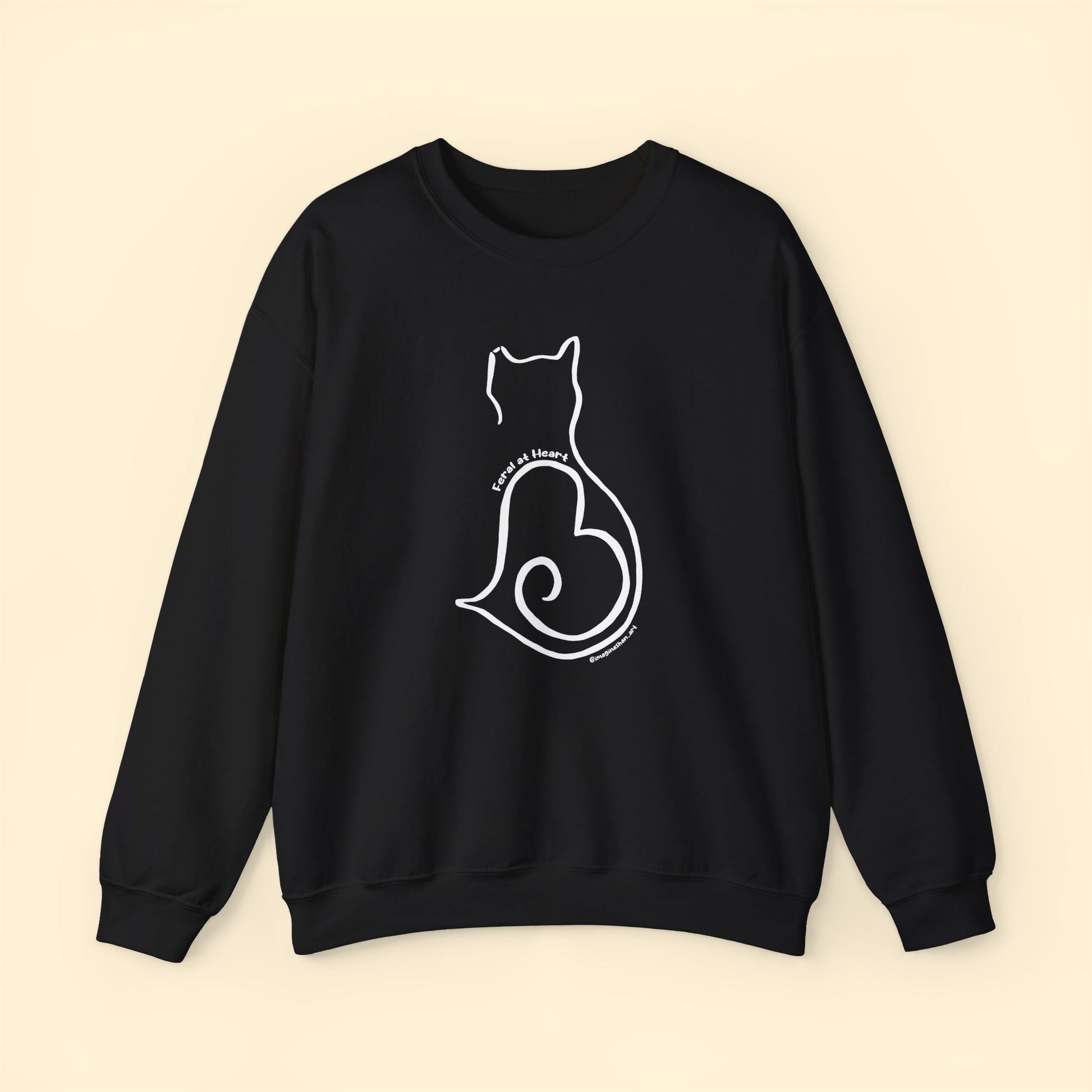 Silhouette | FUNDRAISER for Feral At Heart | Crewneck Sweatshirt - Detezi Designs - 61415618878309132568