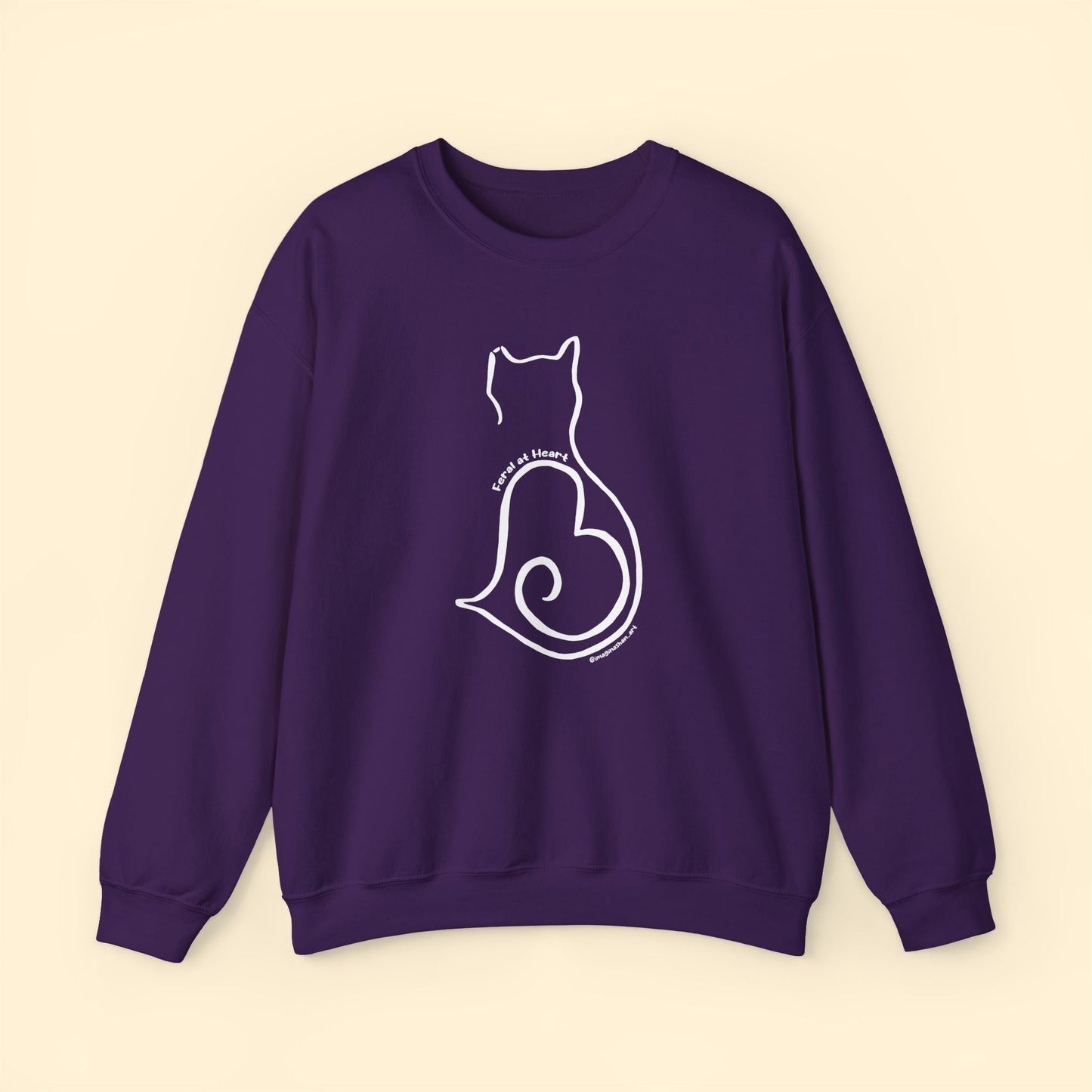 Silhouette | FUNDRAISER for Feral At Heart | Crewneck Sweatshirt - Detezi Designs - 63526000398150847720