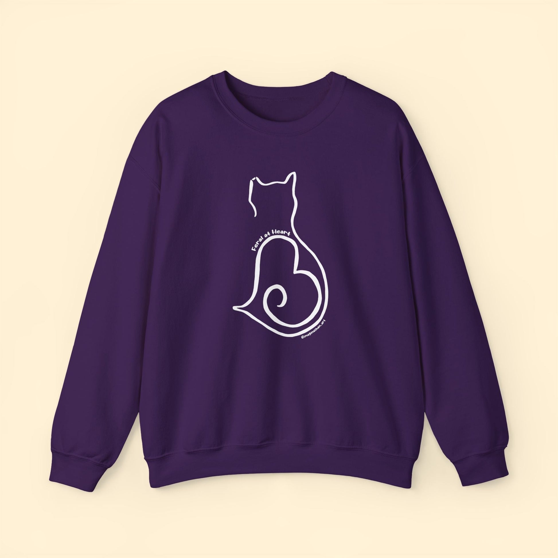 Silhouette | FUNDRAISER for Feral At Heart | Crewneck Sweatshirt - Detezi Designs - 63526000398150847720