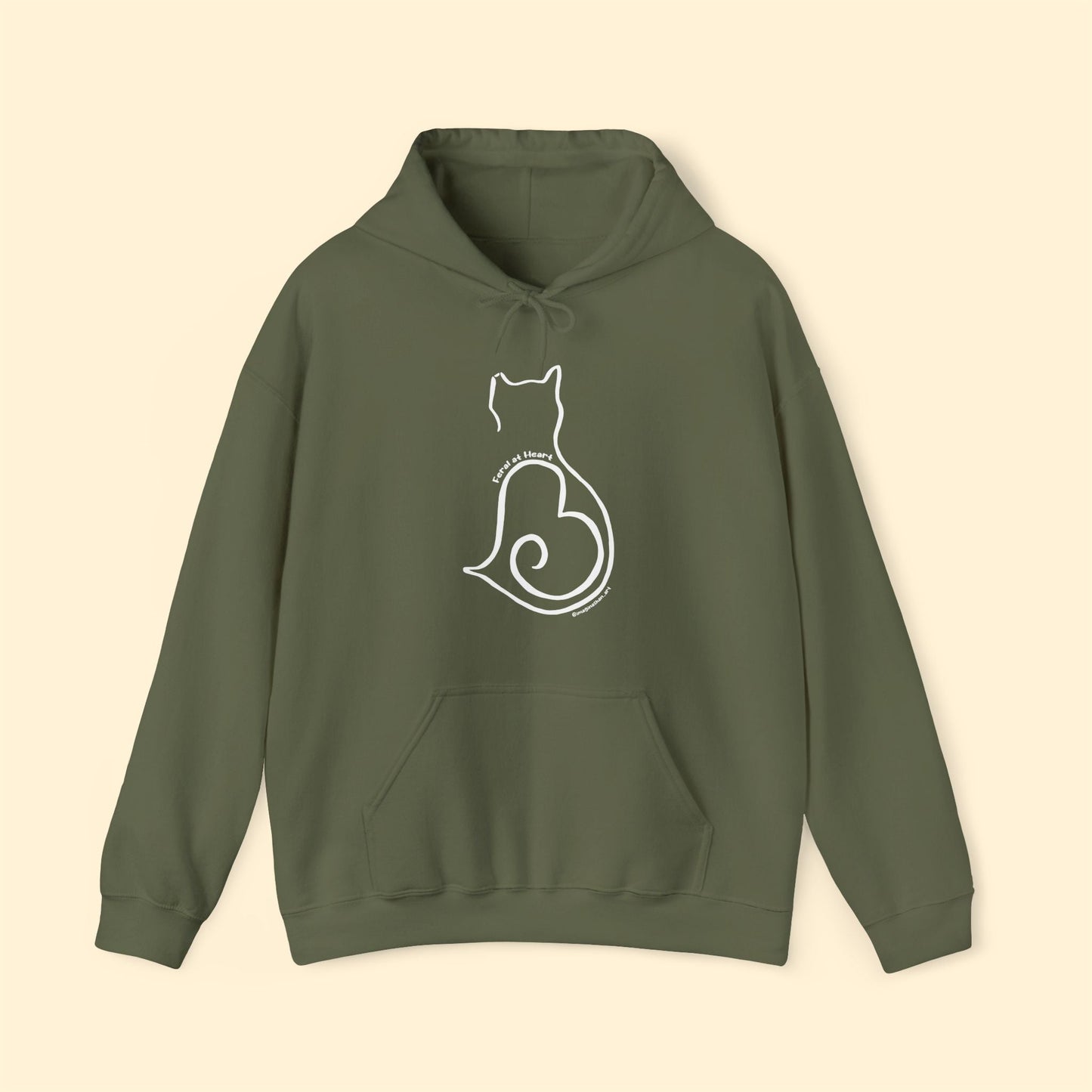 Silhouette | FUNDRAISER for Feral At Heart | Hooded Sweatshirt - Detezi Designs - 22577547641938828069