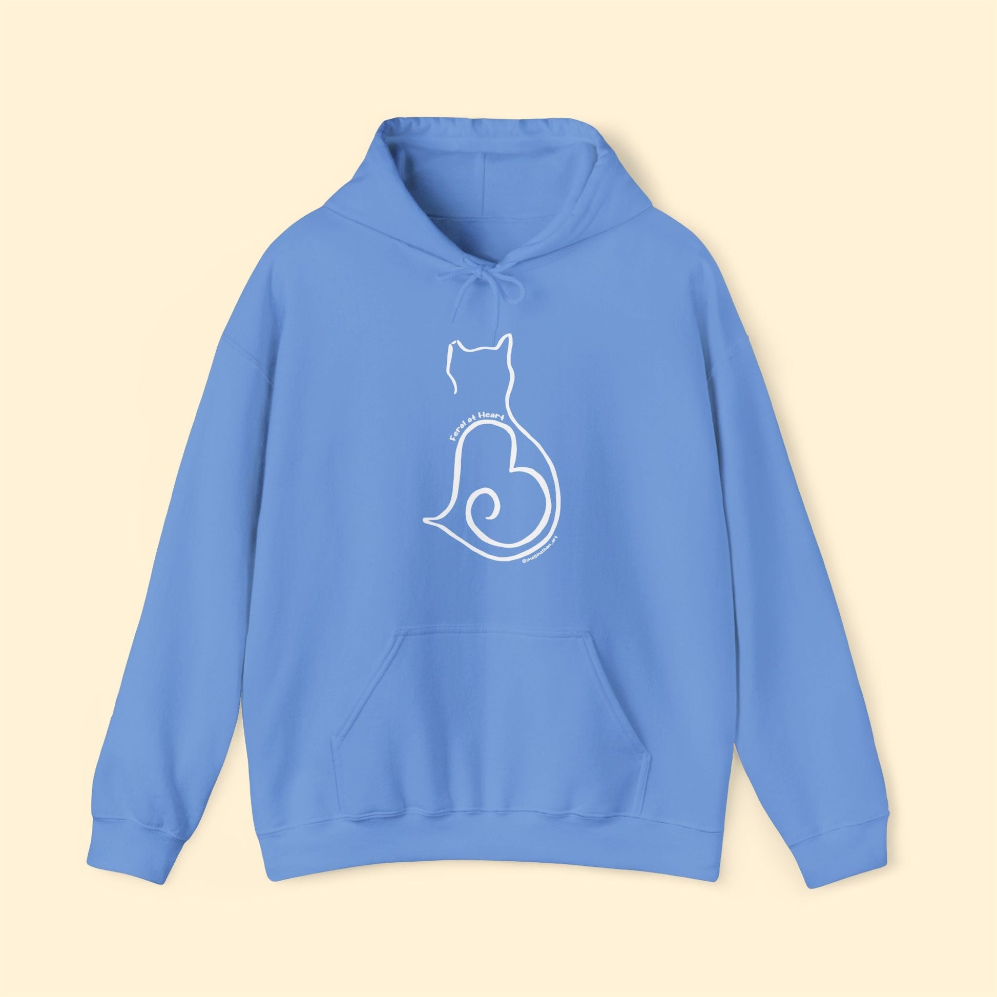Silhouette | FUNDRAISER for Feral At Heart | Hooded Sweatshirt - Detezi Designs - 23933428129104260838