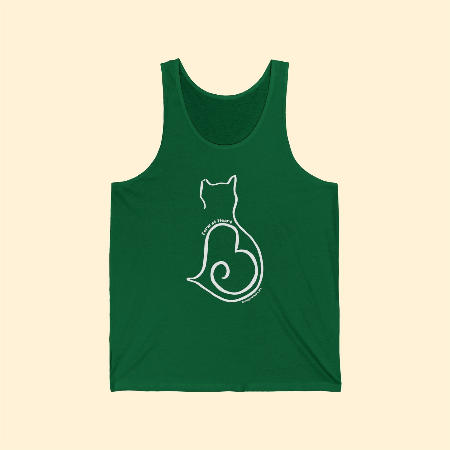 Silhouette | FUNDRAISER for Feral at Heart | Unisex Jersey Tank - Detezi Designs - 13950108521170020354