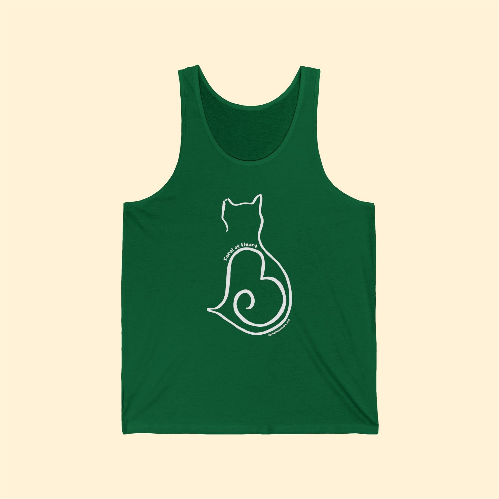 Silhouette | FUNDRAISER for Feral at Heart | Unisex Jersey Tank - Detezi Designs - 13950108521170020354