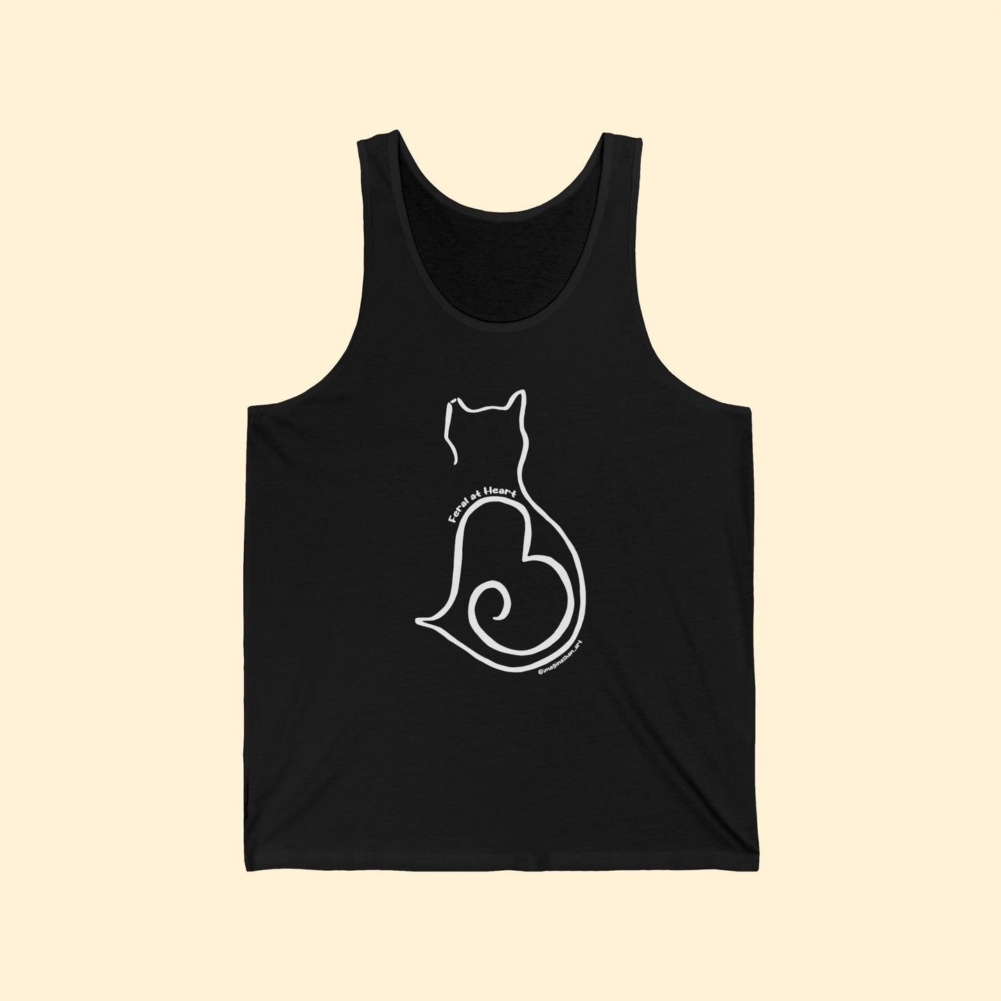 Silhouette | FUNDRAISER for Feral at Heart | Unisex Jersey Tank - Detezi Designs - 31916869878155235029