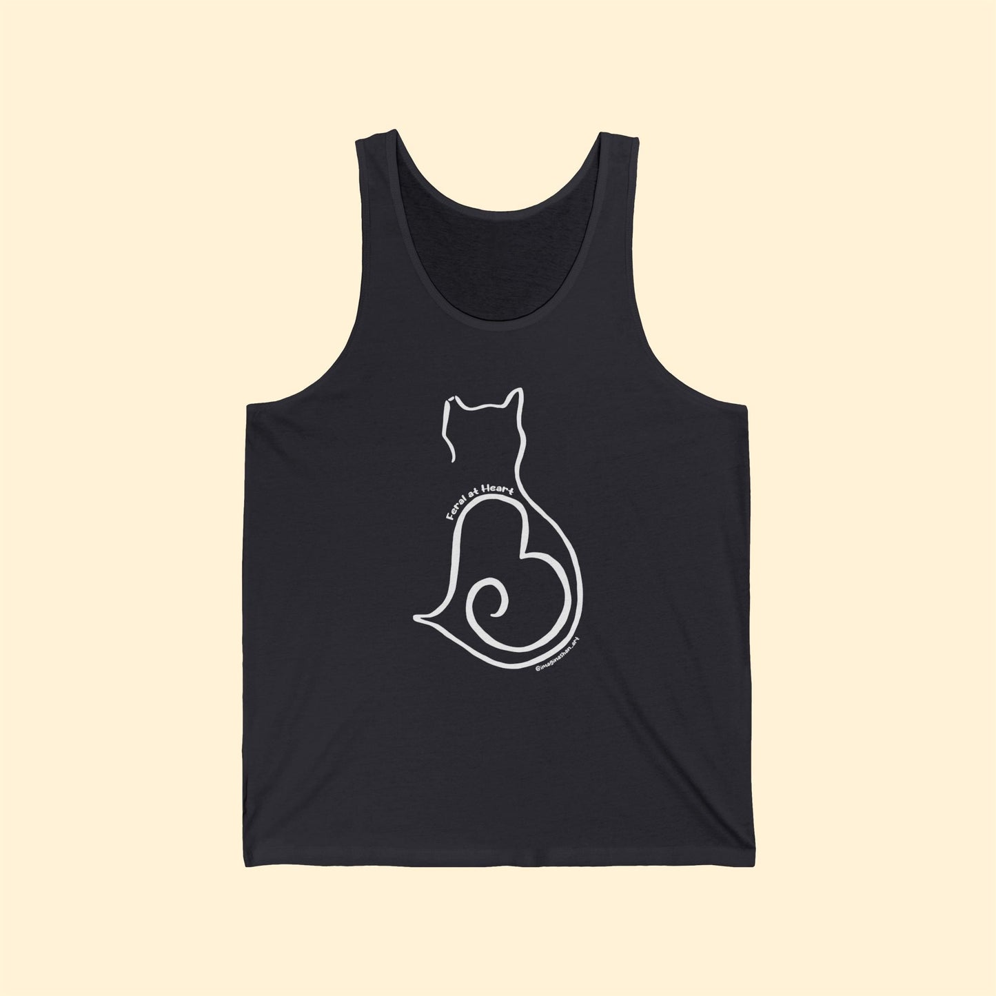 Silhouette | FUNDRAISER for Feral at Heart | Unisex Jersey Tank - Detezi Designs - 89054957953316258674