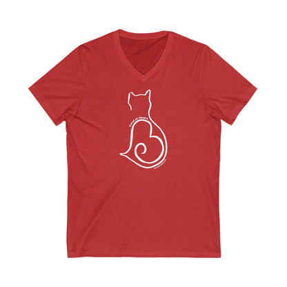 Silhouette | FUNDRAISER for Feral At Heart | Unisex V-Neck Tee - Detezi Designs-29802193423937009289